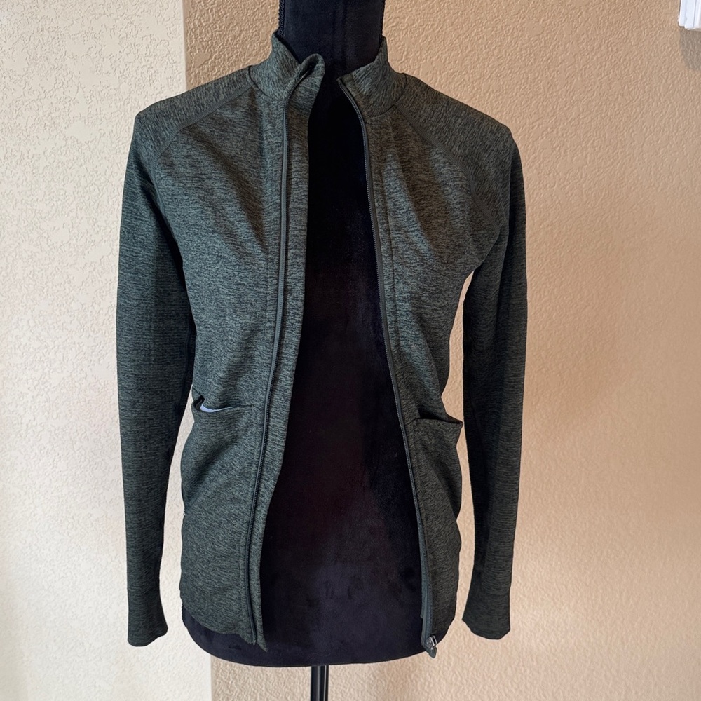 Figs Heather Moss Seamless Salta Full zip Jacket Sz S